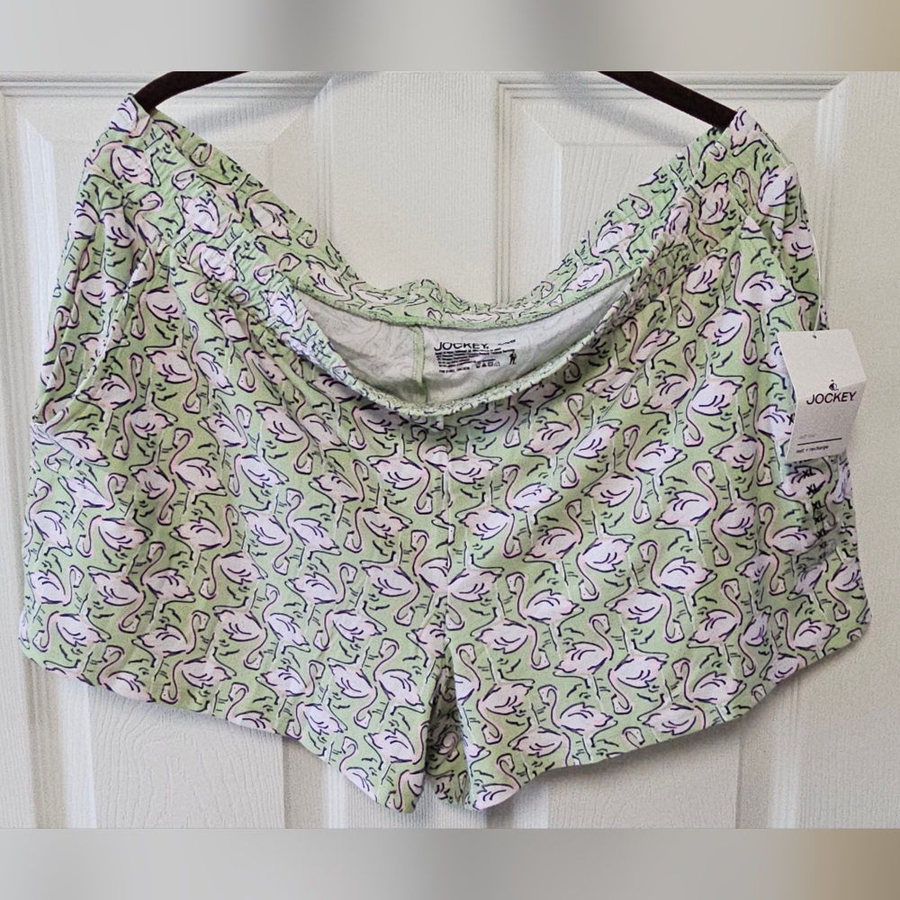Jockey Pastel Flamingo Print Shorts